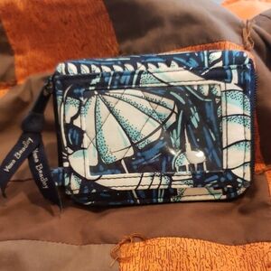 Vera Bradley Blue and Cream Patterned Wallet